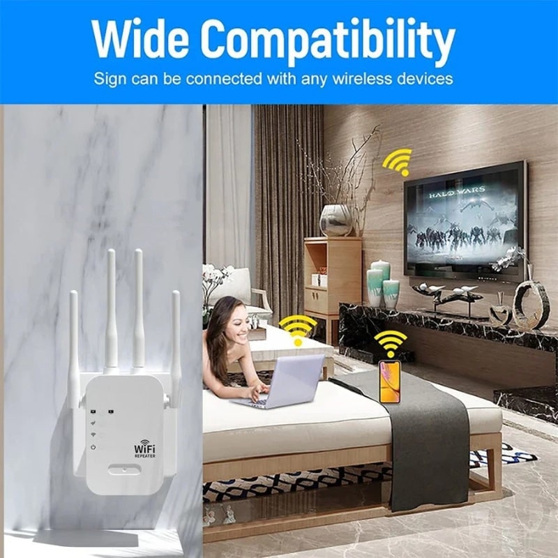 WIFI Extender with Four Antennas Dual Band Signal Booster Waterproof Outdoor Indoor - Image 4