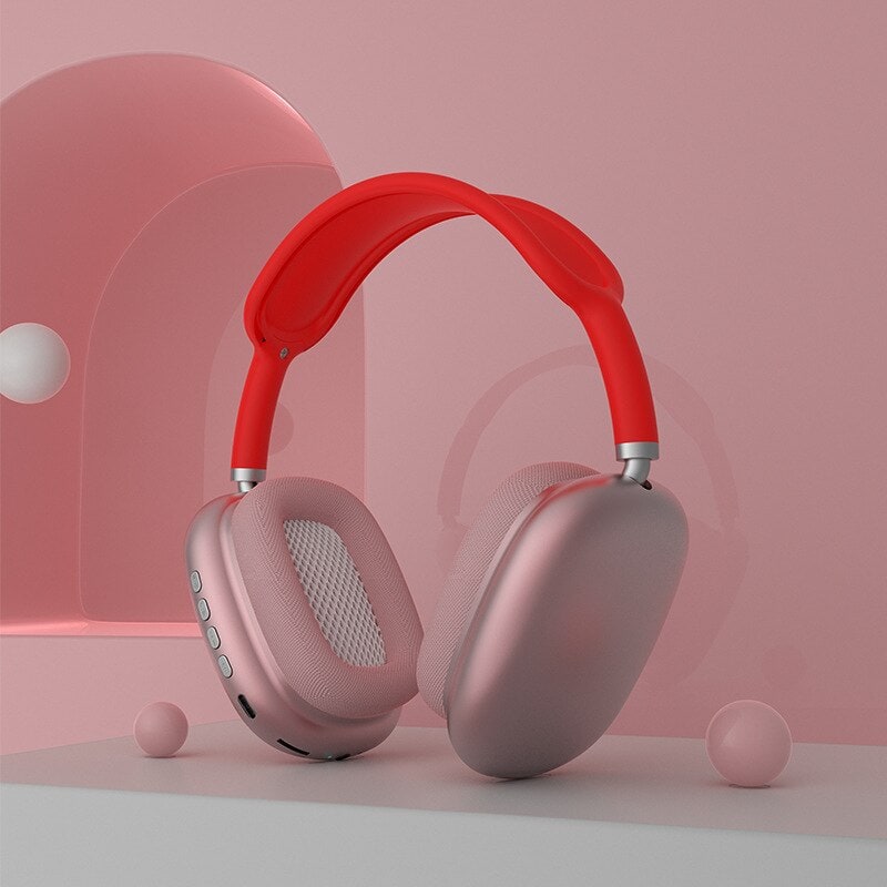Wireless Bluetooth Headphones with Adjustable Headband and Mesh Ear Cushions - Image 2