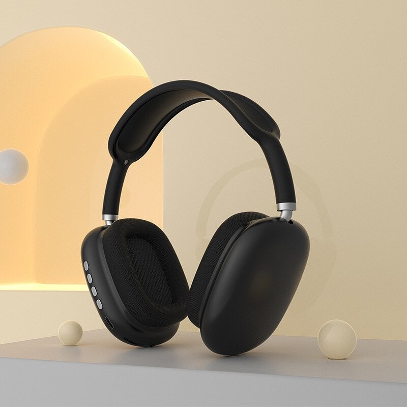 Wireless Bluetooth Headphones with Adjustable Headband and Mesh Ear Cushions - Image 4
