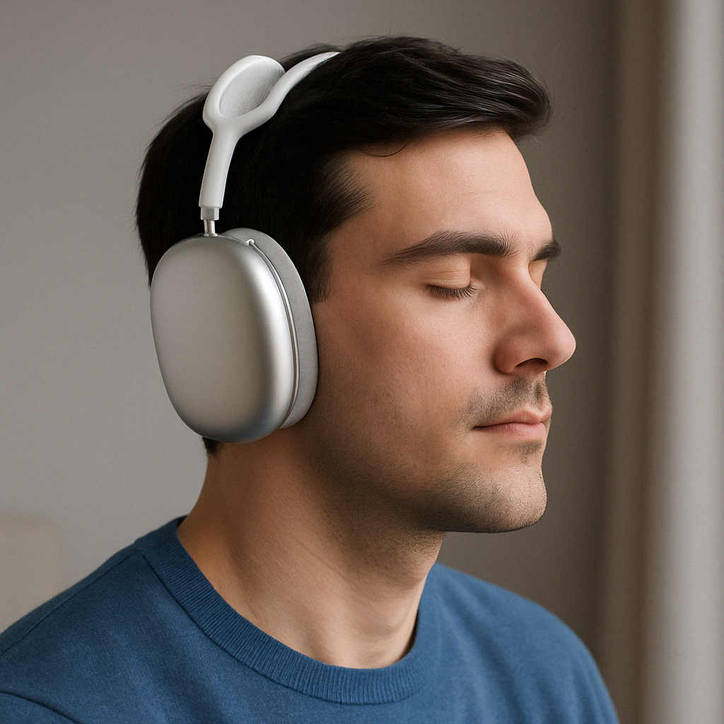 Wireless Over Ear Headphones with Active Noise Cancellation and Adjustable Headband - Image 2