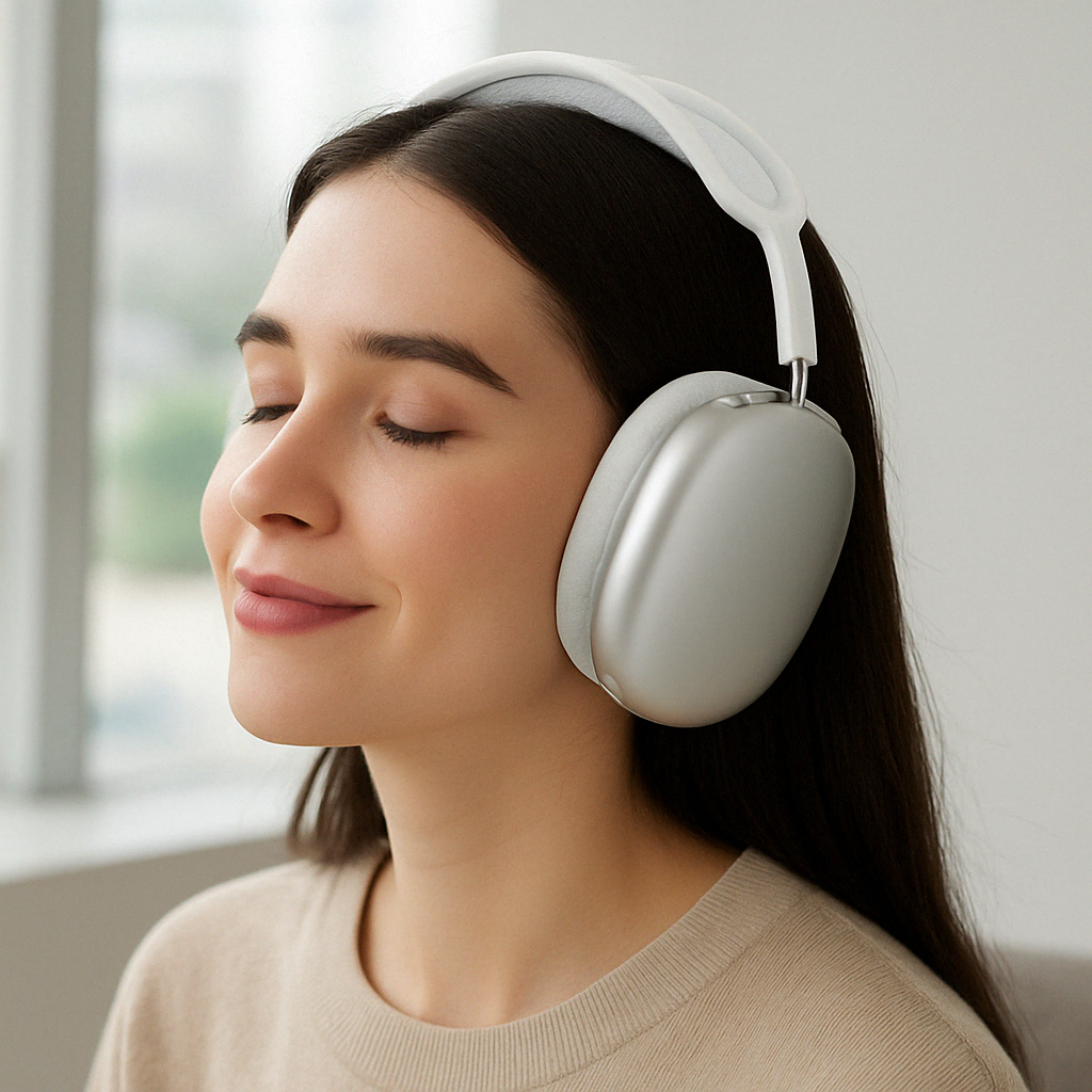 Wireless Over Ear Headphones with Active Noise Cancellation and Adjustable Headband - Image 3
