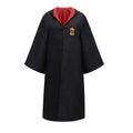 Wizard Robe Costume with Hooded Design Embroidered Crest and Flared Sleeves - Image 2