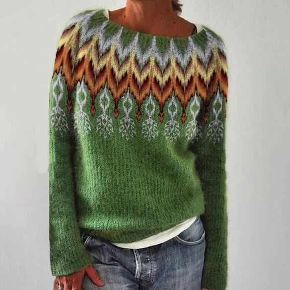 Women's Fair Isle Crew Neck Jumper