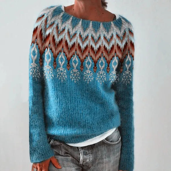 Women's Fair Isle Crew Neck Jumper