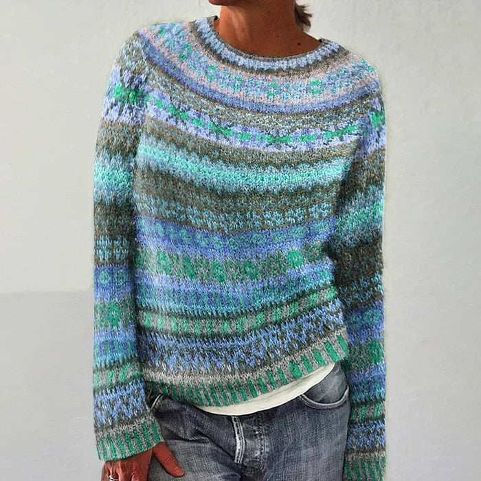 Damen-Pullover mit Fair-Isle-Muster