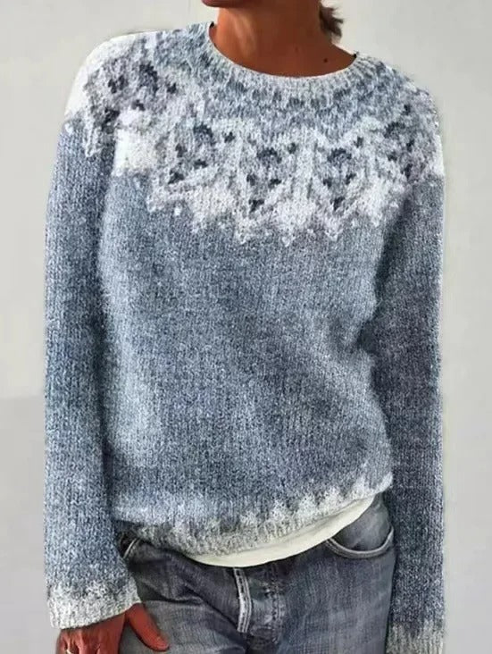 Damen-Pullover mit Fair-Isle-Muster