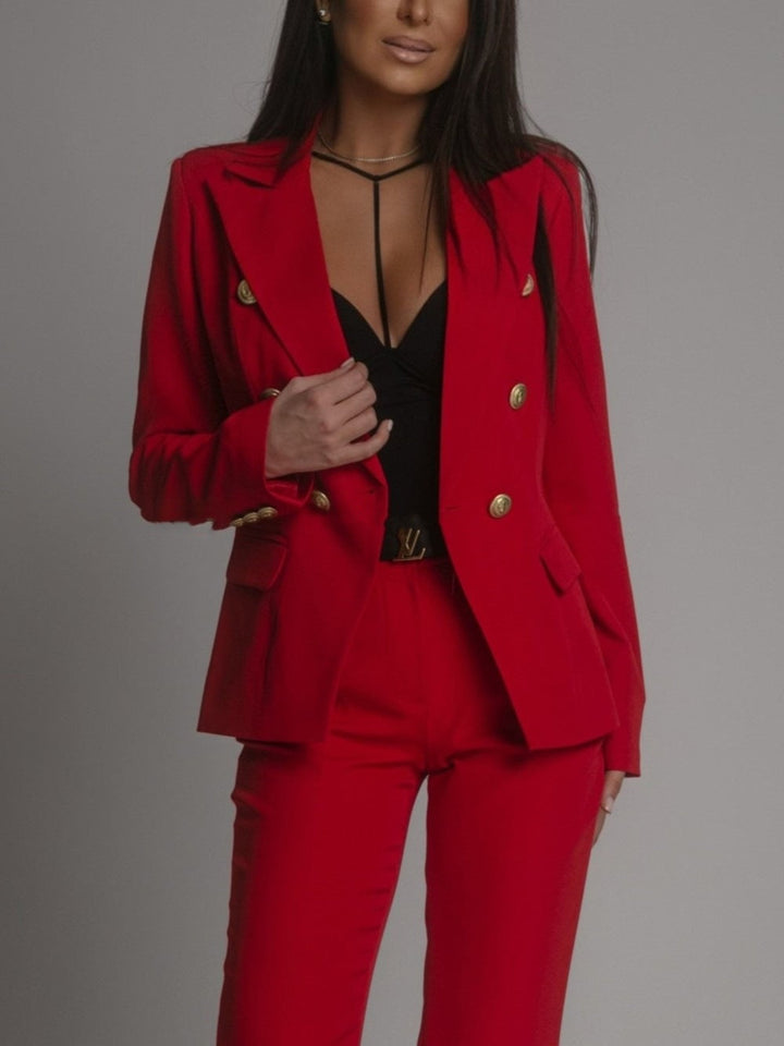 Women's Tailored Blazer and Trousers Suit