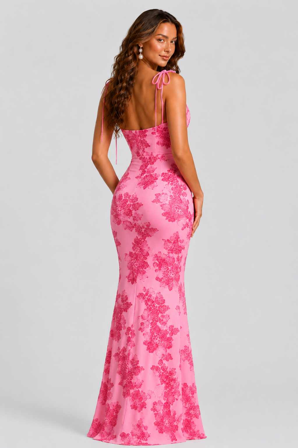 Women's Embroidered Floral Maxi Dress