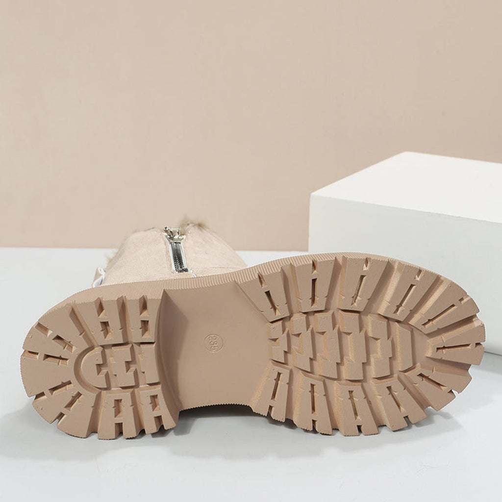 Bottines pour femme à enfiler doublées de polaire