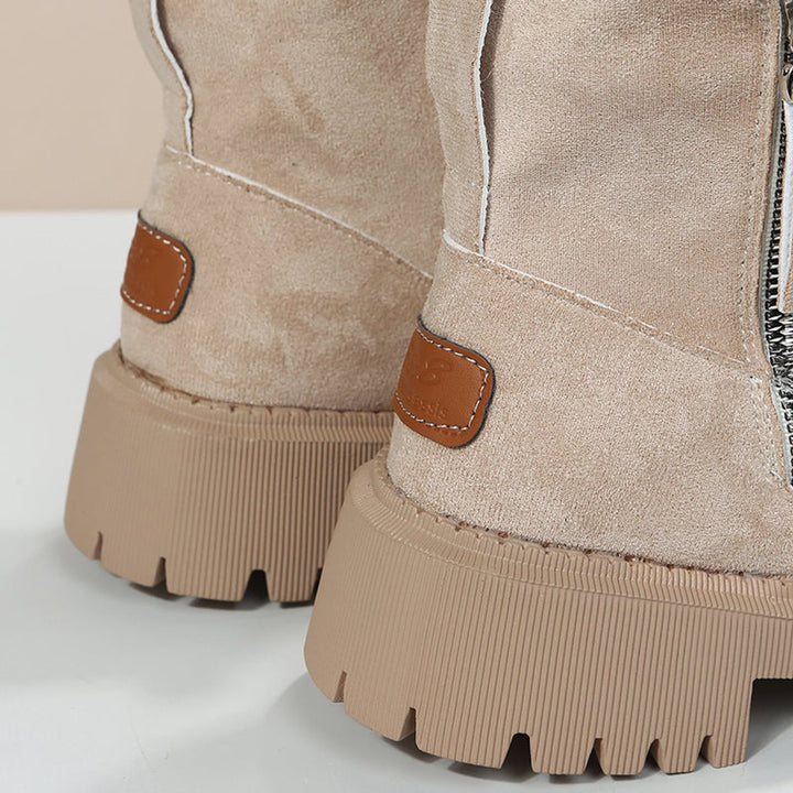 Women's Fleece-Lined Slip-On Ankle Boots