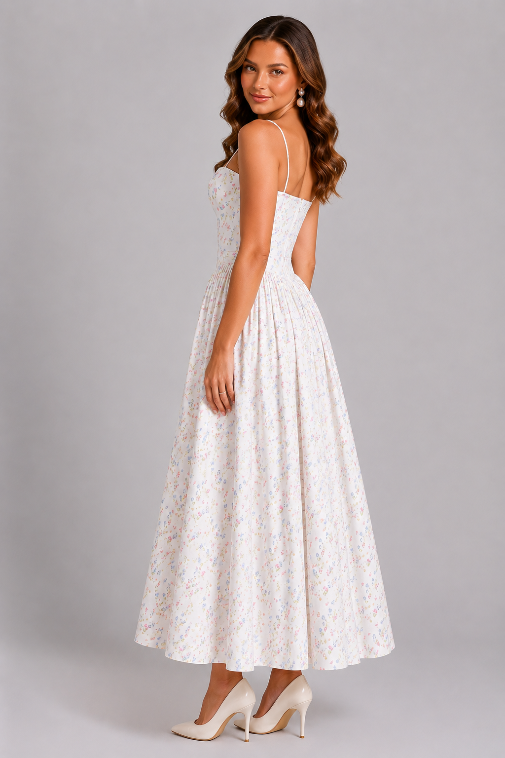Women's Floral Midi Dress