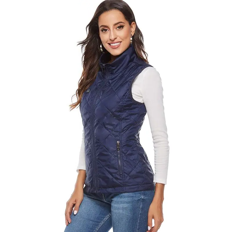 Women's Heated Vest with USB Charging Quilted Design and Adjustable Heat Levels - Image 2