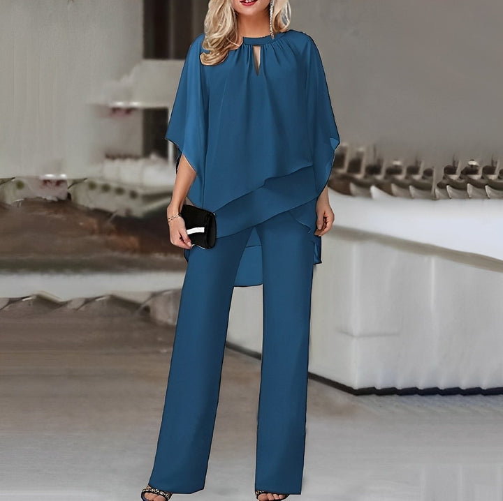 Women's Chiffon Wide Leg Trouser Co-Ord