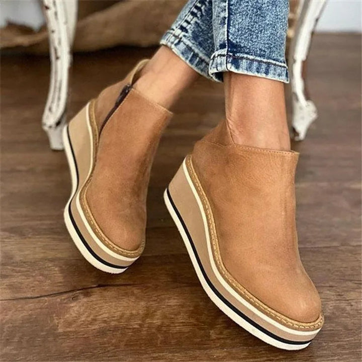 Women's Platform Wedge Ankle Boots