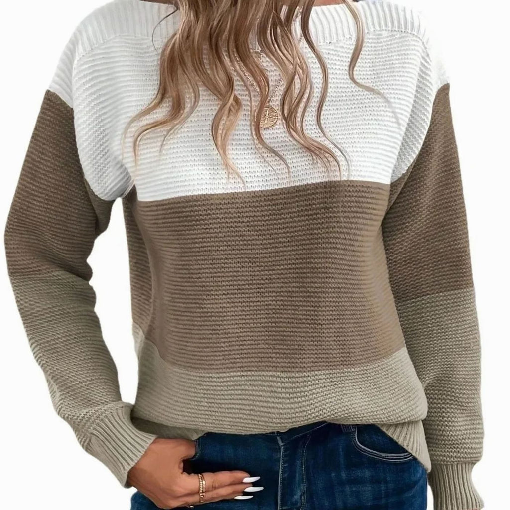 Pull en maille à coupe décontractée pour femme