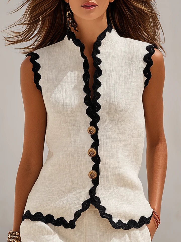 Women's Linen Blend Shorts Co-Ord Set