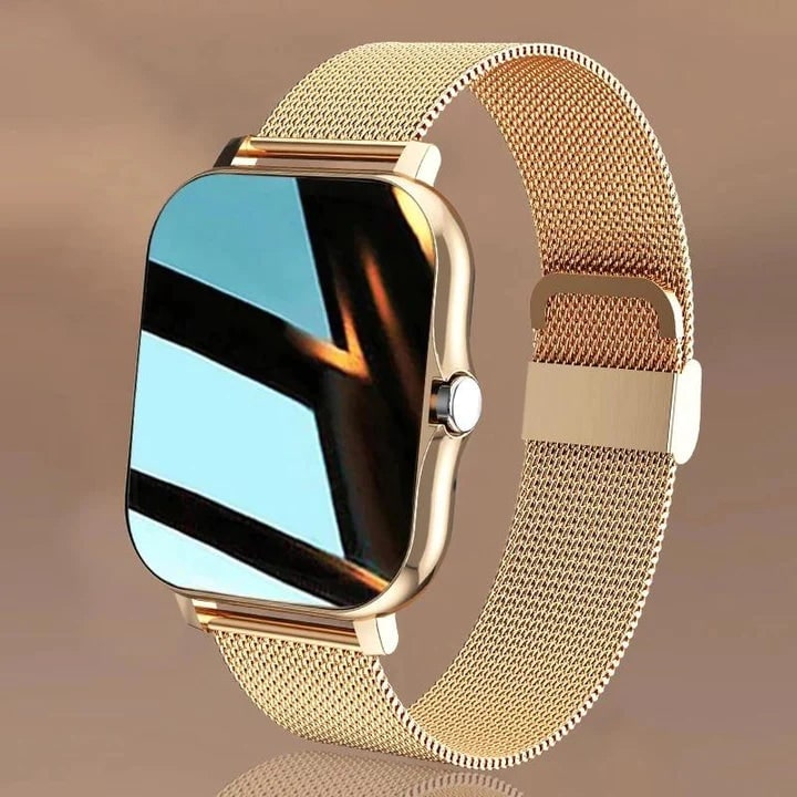 Women's Smartwatch with GPS Fitness Tracking Touch Screen Display and Mesh Metal Band - Image 10