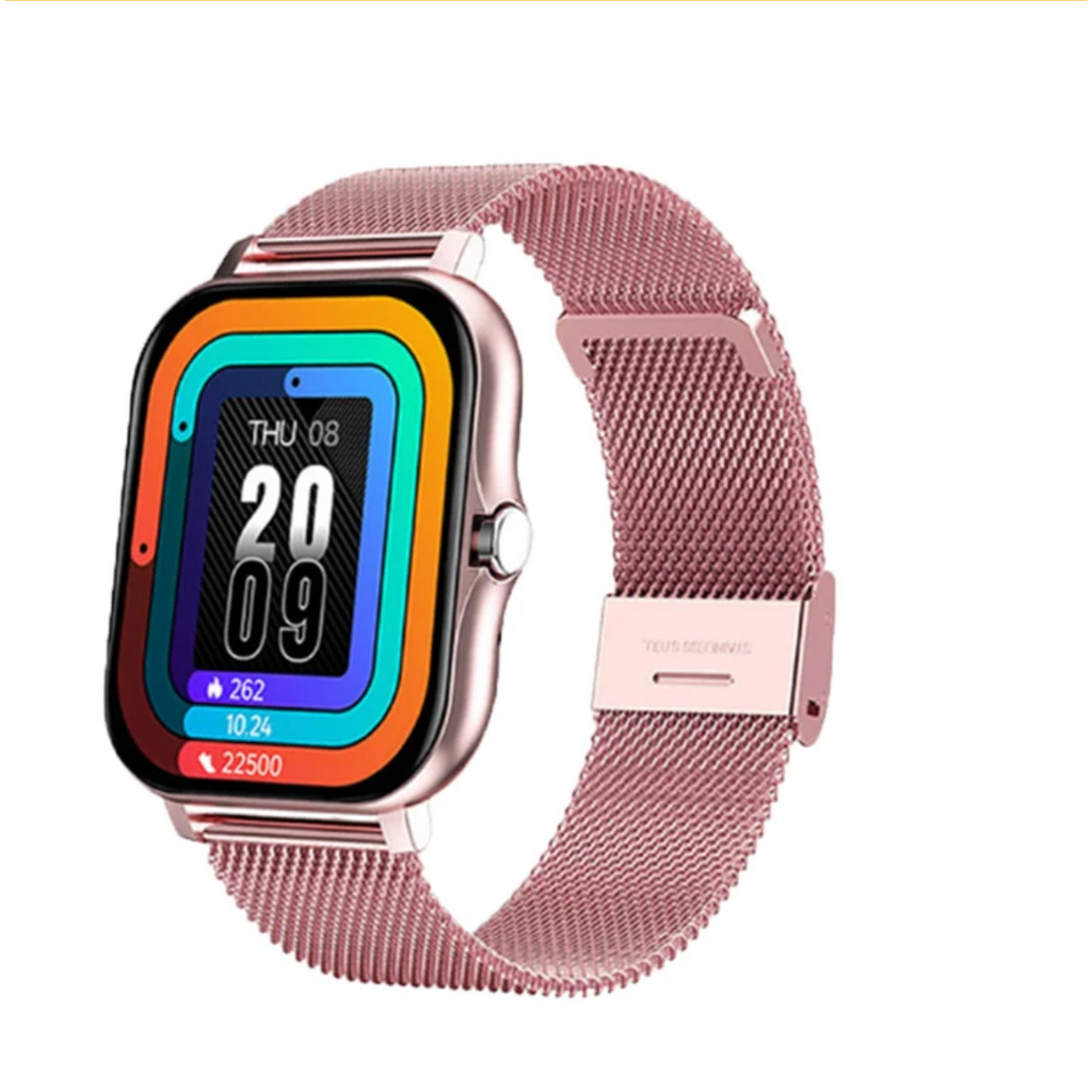 Women's Smartwatch with GPS Fitness Tracking Touch Screen Display and Mesh Metal Band - Image 7
