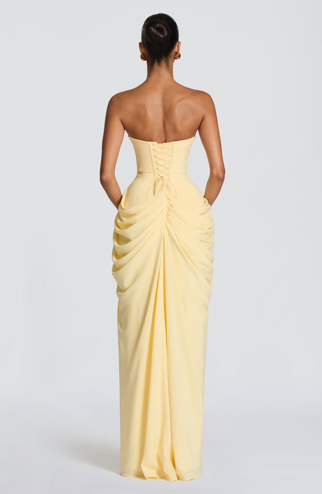 Women's Strapless Split Maxi Dress