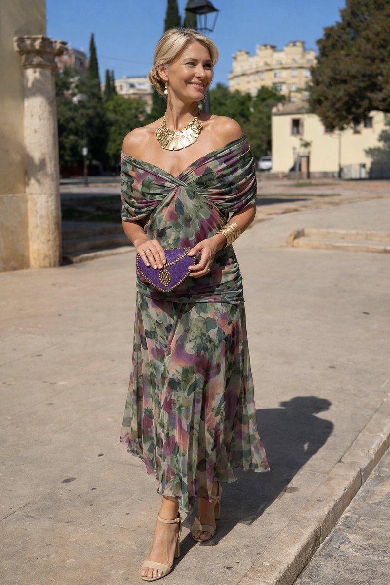 Women's Wedding Guest Maxi Dress