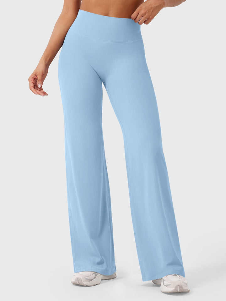 Wide Women's Summer Trousers with Flared Legs