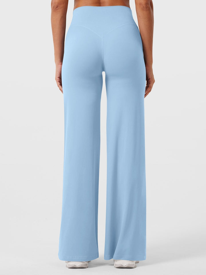 Wide Women's Summer Trousers with Flared Legs