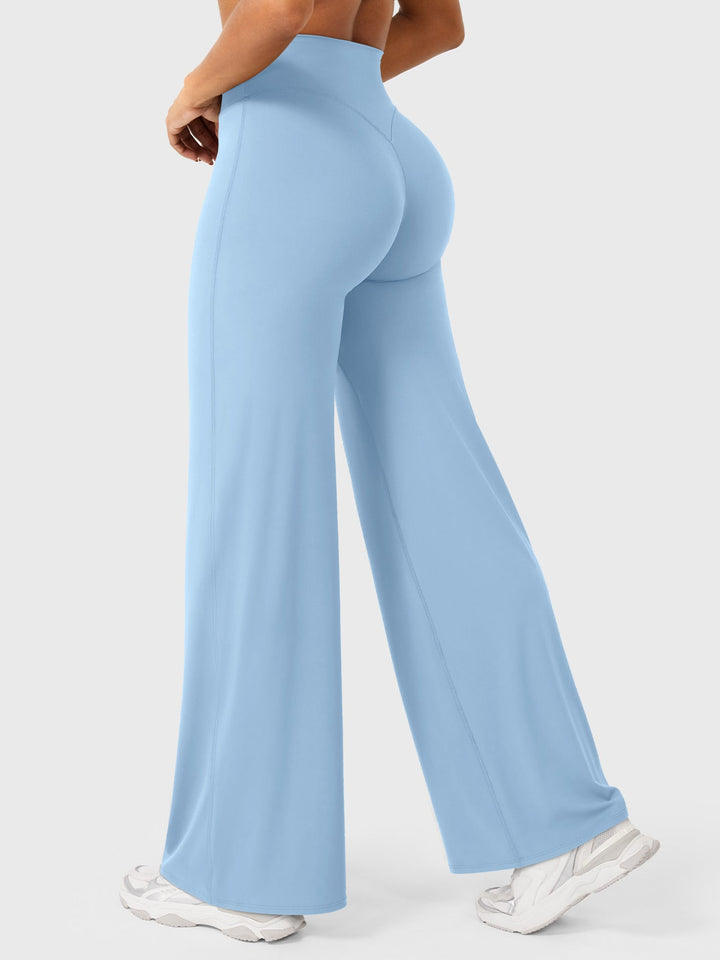 Wide Women's Summer Trousers with Flared Legs