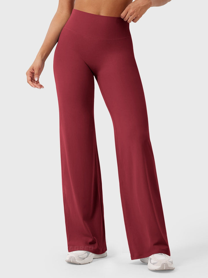 Wide Women's Summer Trousers with Flared Legs