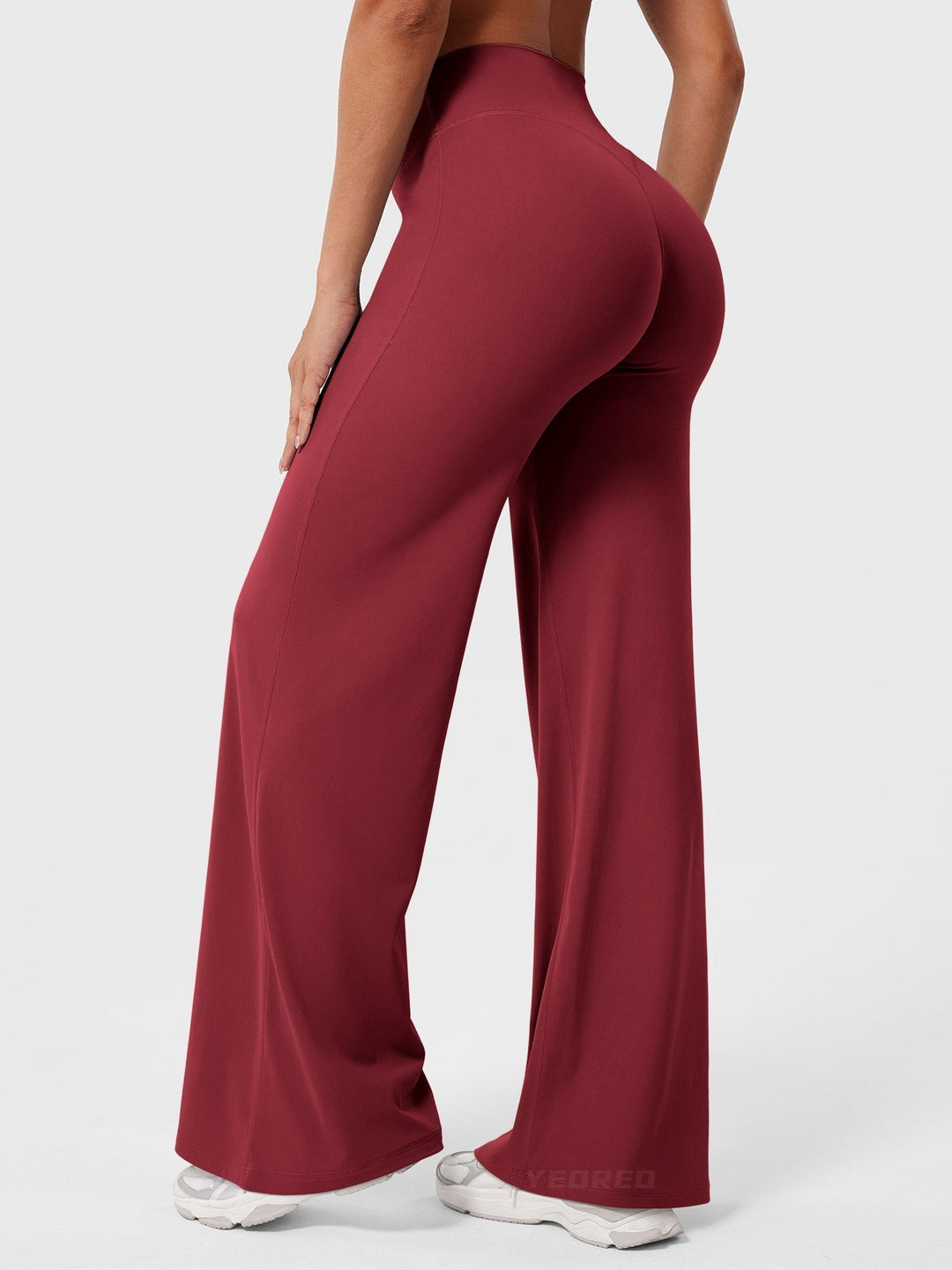 Wide Women's Summer Trousers with Flared Legs
