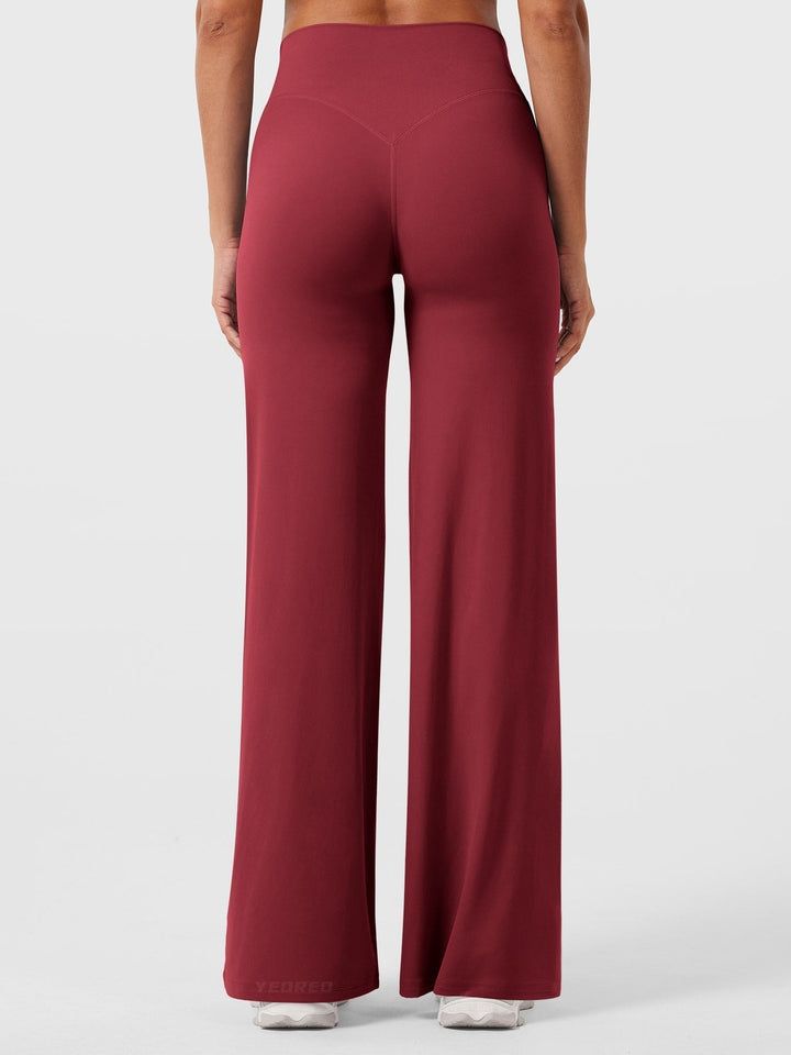 Wide Women's Summer Trousers with Flared Legs