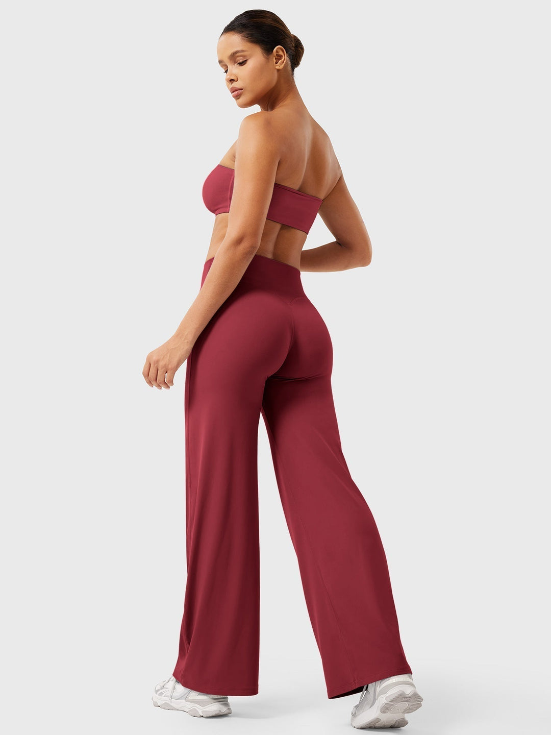 Wide Women's Summer Trousers with Flared Legs