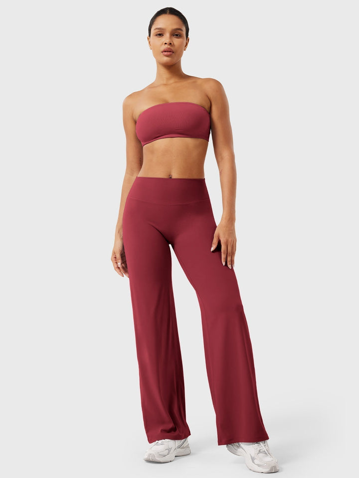 Wide Women's Summer Trousers with Flared Legs