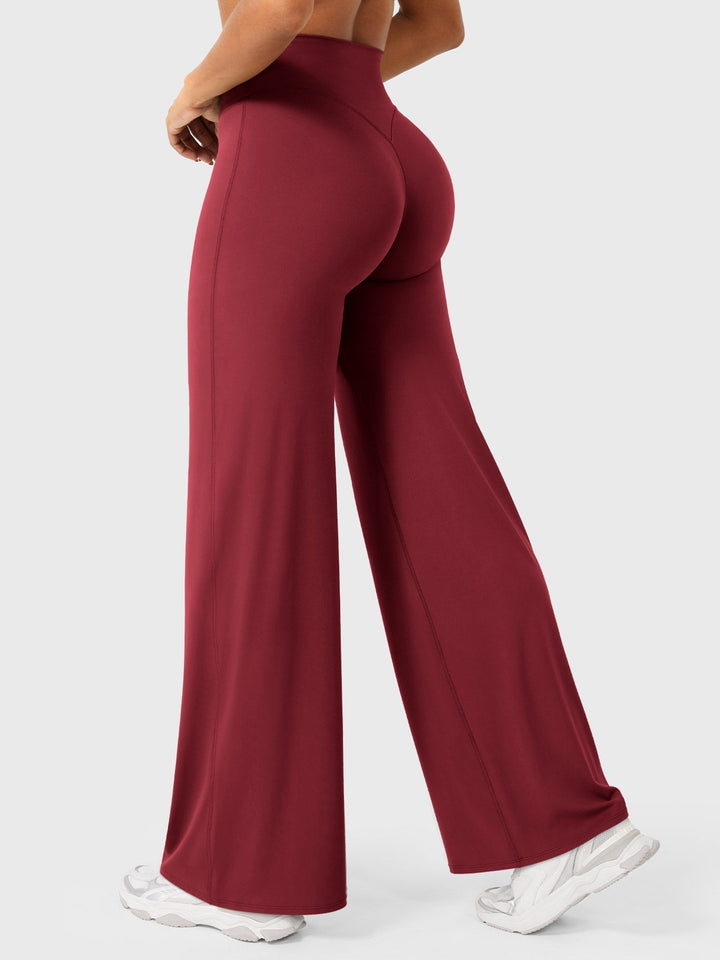 Wide Women's Summer Trousers with Flared Legs