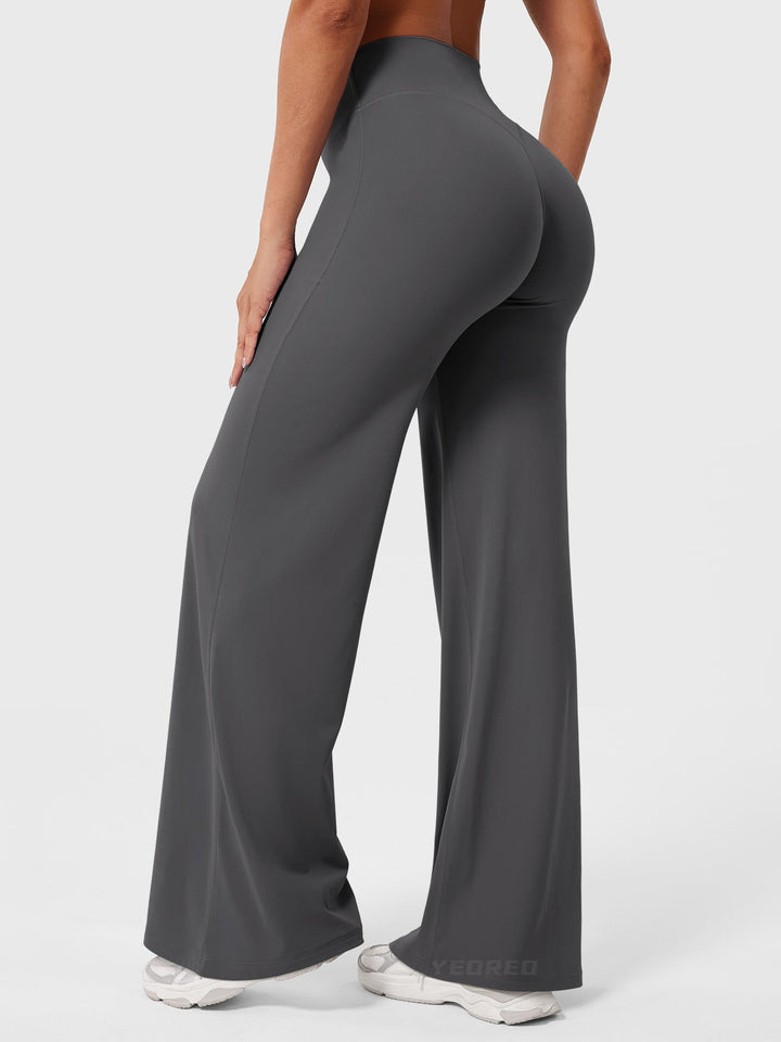 Wide Women's Summer Trousers with Flared Legs