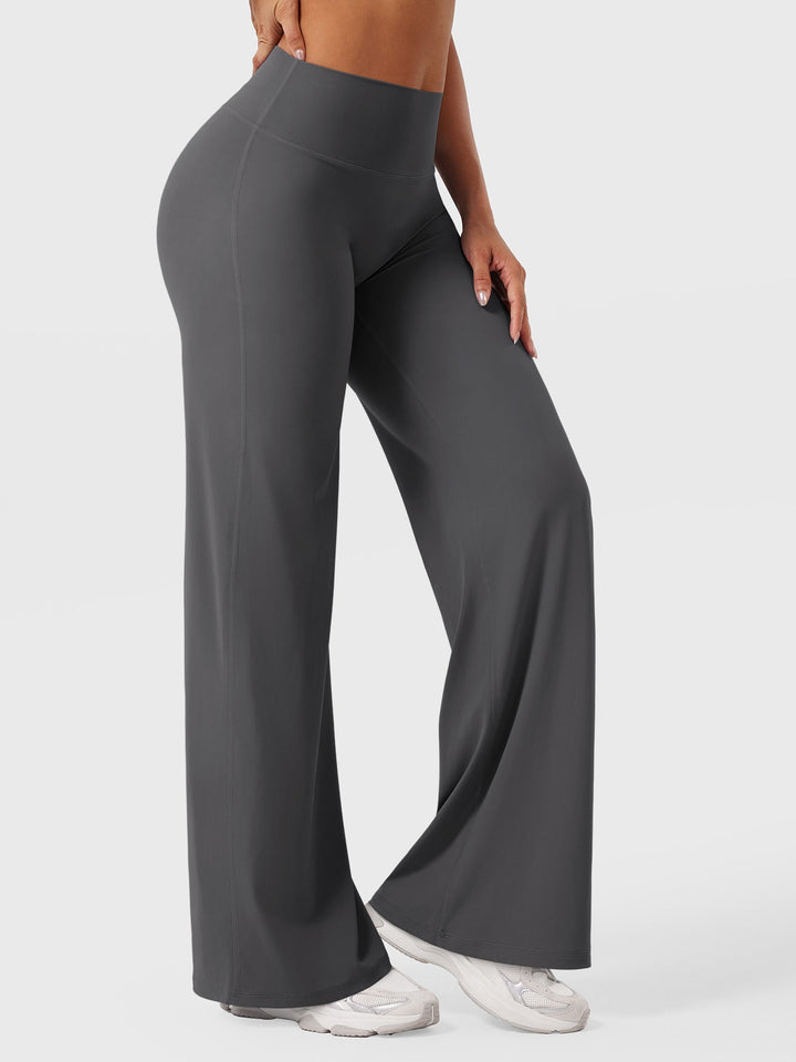 Wide Women's Summer Trousers with Flared Legs