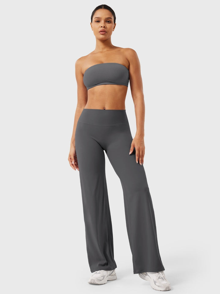 Wide Women's Summer Trousers with Flared Legs