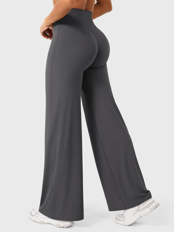 Wide Women's Summer Trousers with Flared Legs
