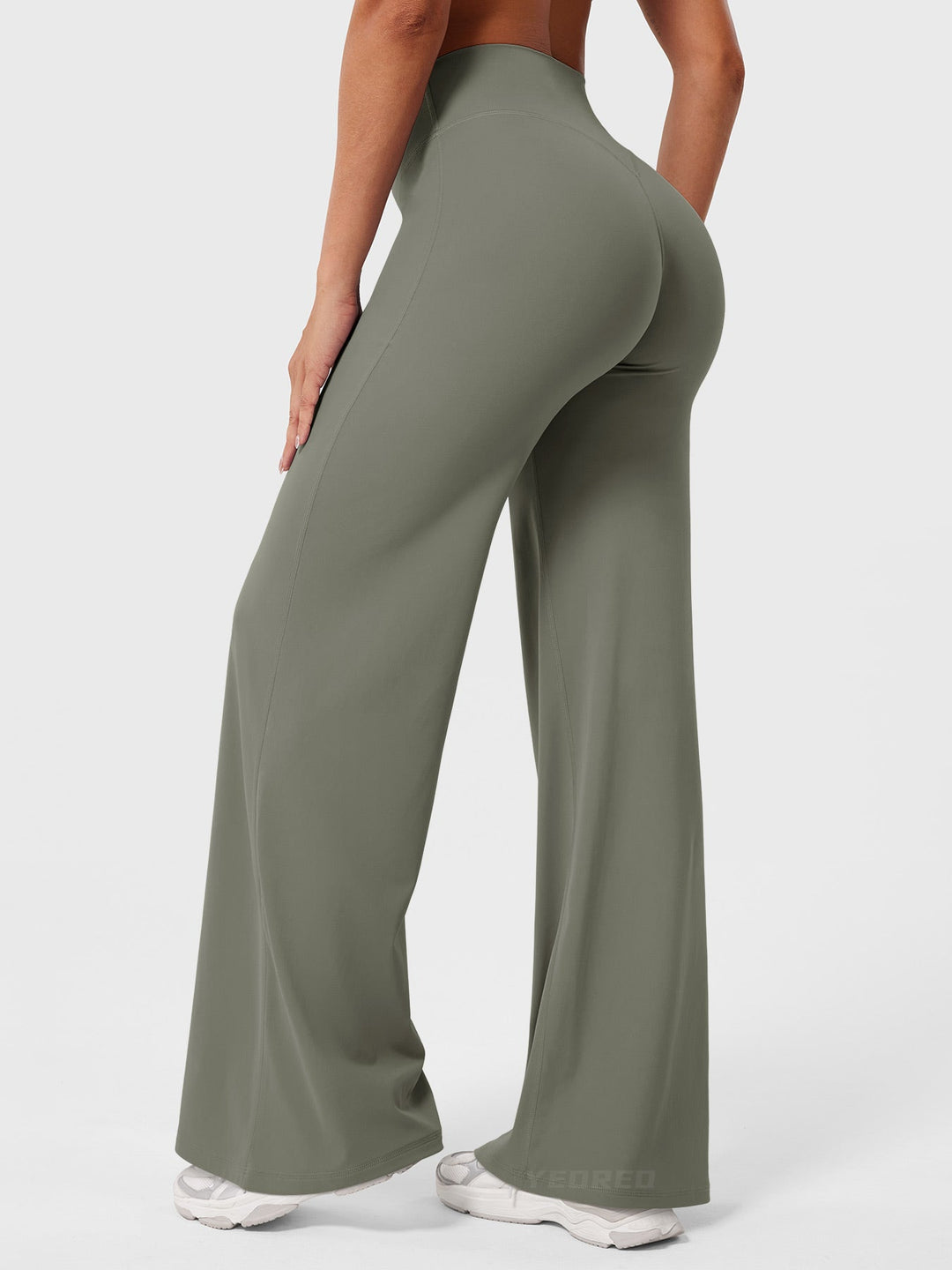 Wide Women's Summer Trousers with Flared Legs