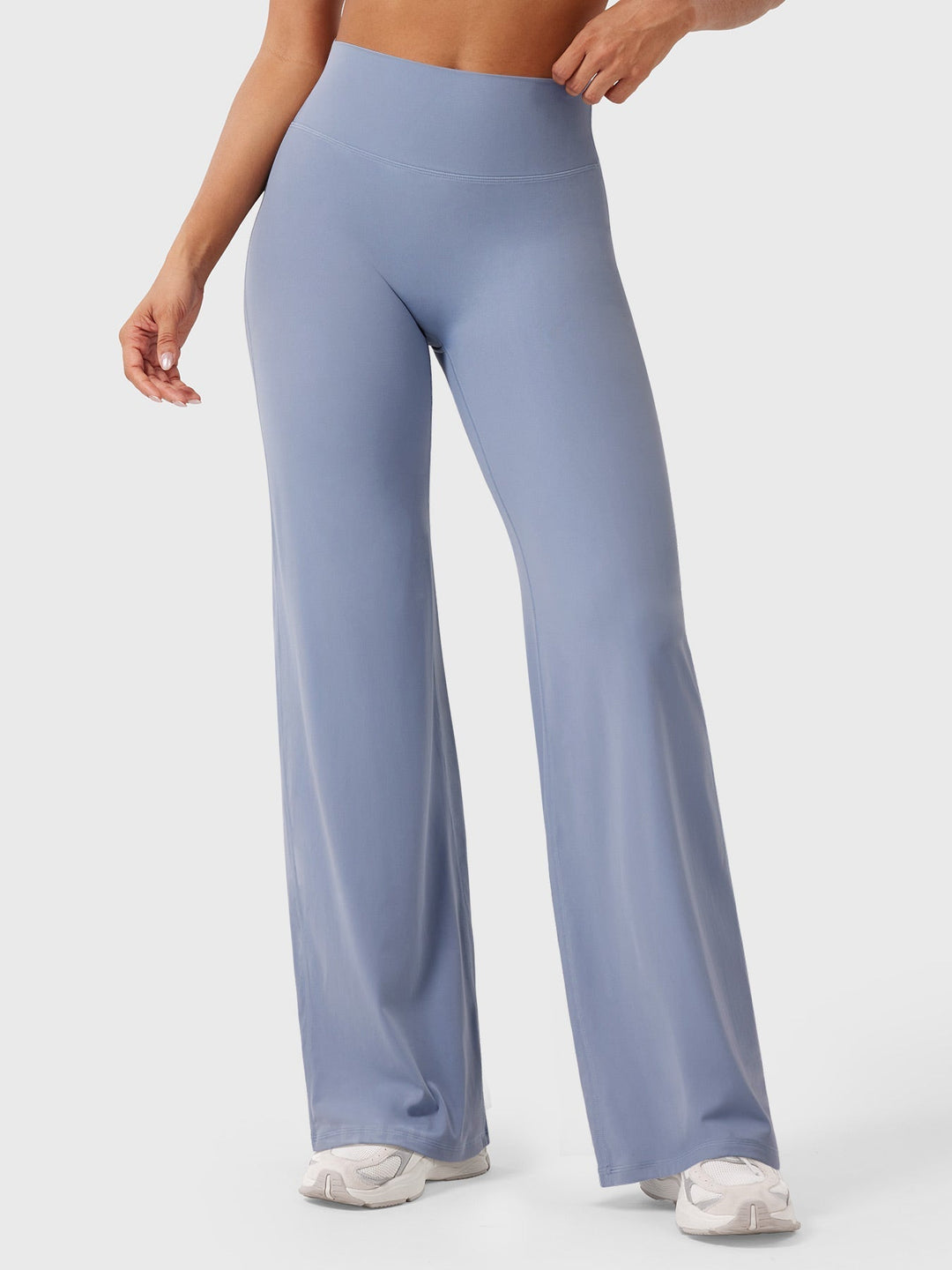Wide Women's Summer Trousers with Flared Legs