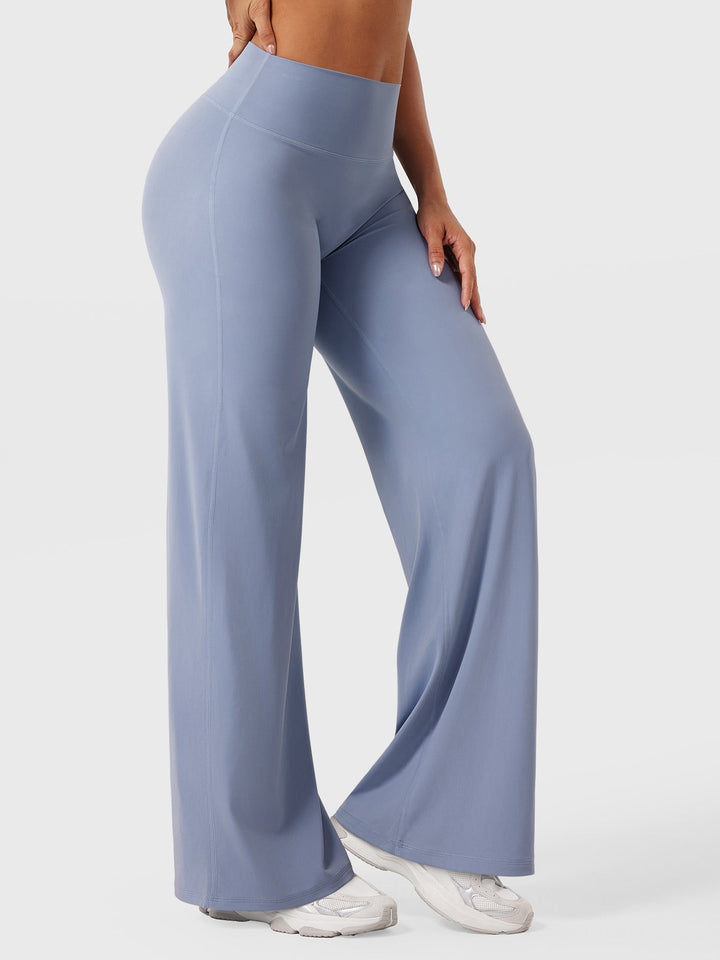 Wide Women's Summer Trousers with Flared Legs