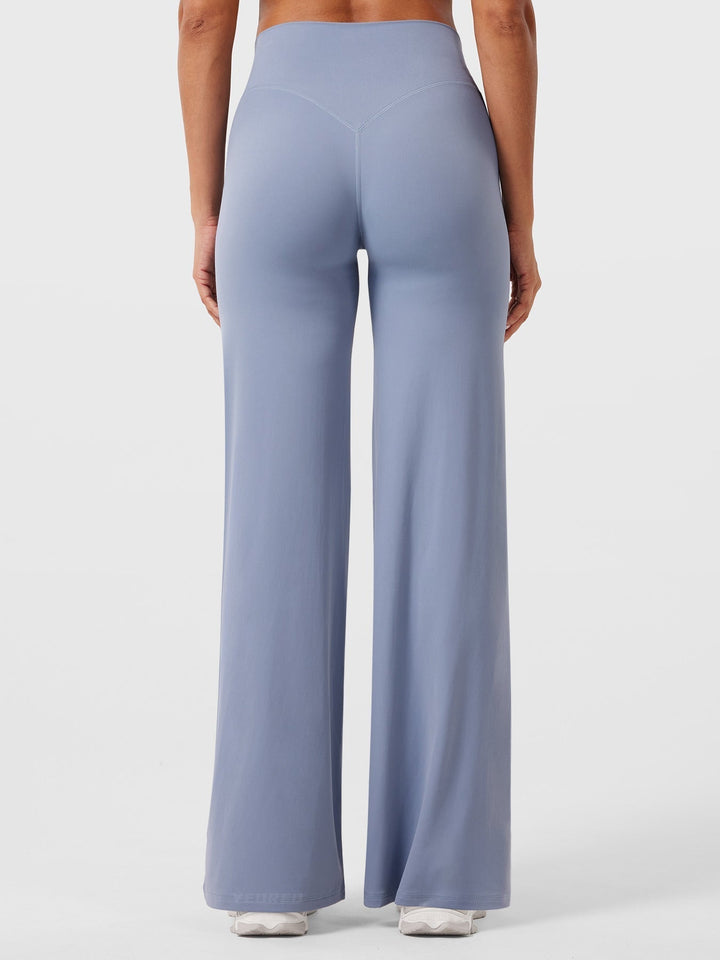 Wide Women's Summer Trousers with Flared Legs