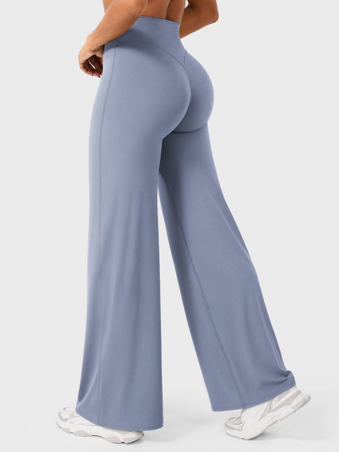 Wide Women's Summer Trousers with Flared Legs