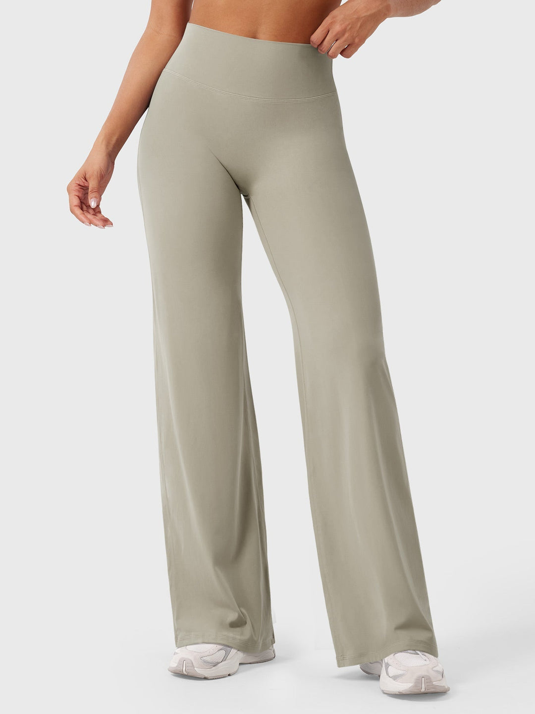 Wide Women's Summer Trousers with Flared Legs
