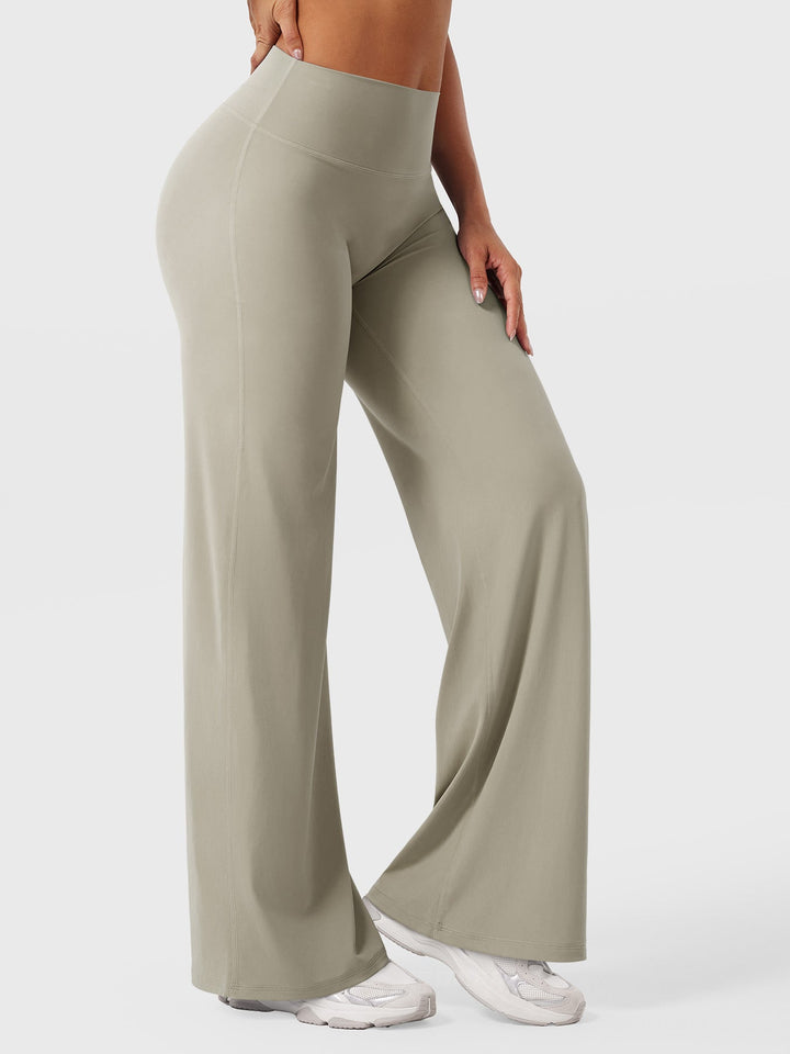 Wide Women's Summer Trousers with Flared Legs