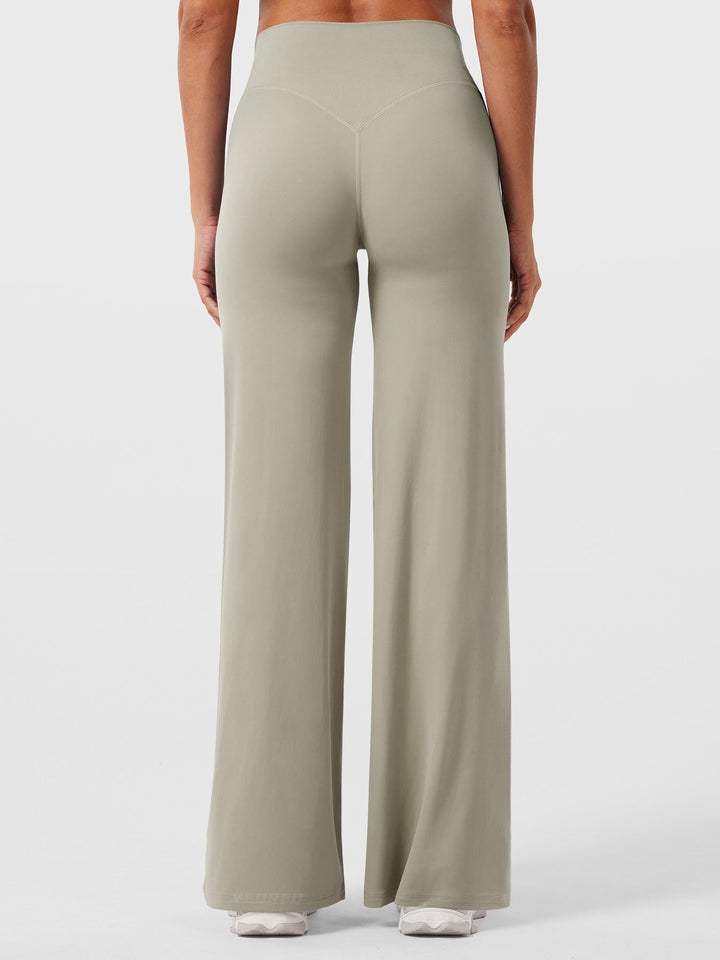 Wide Women's Summer Trousers with Flared Legs