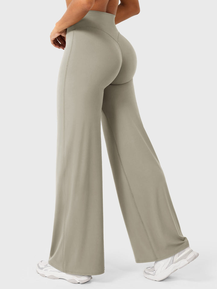 Wide Women's Summer Trousers with Flared Legs
