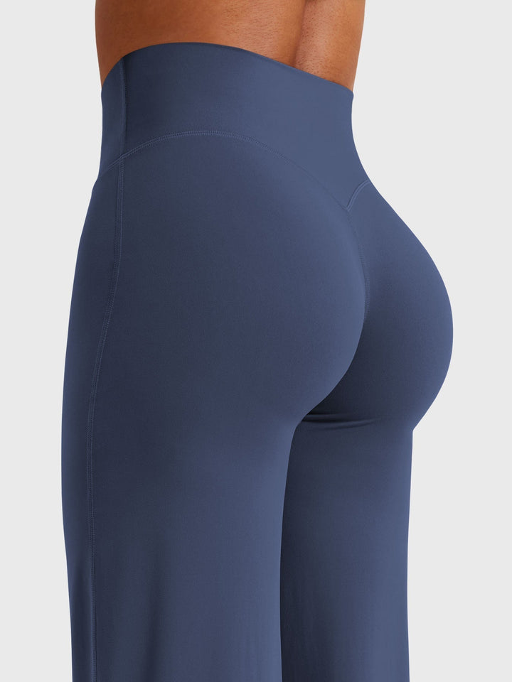 Wide Women's Summer Trousers with Flared Legs