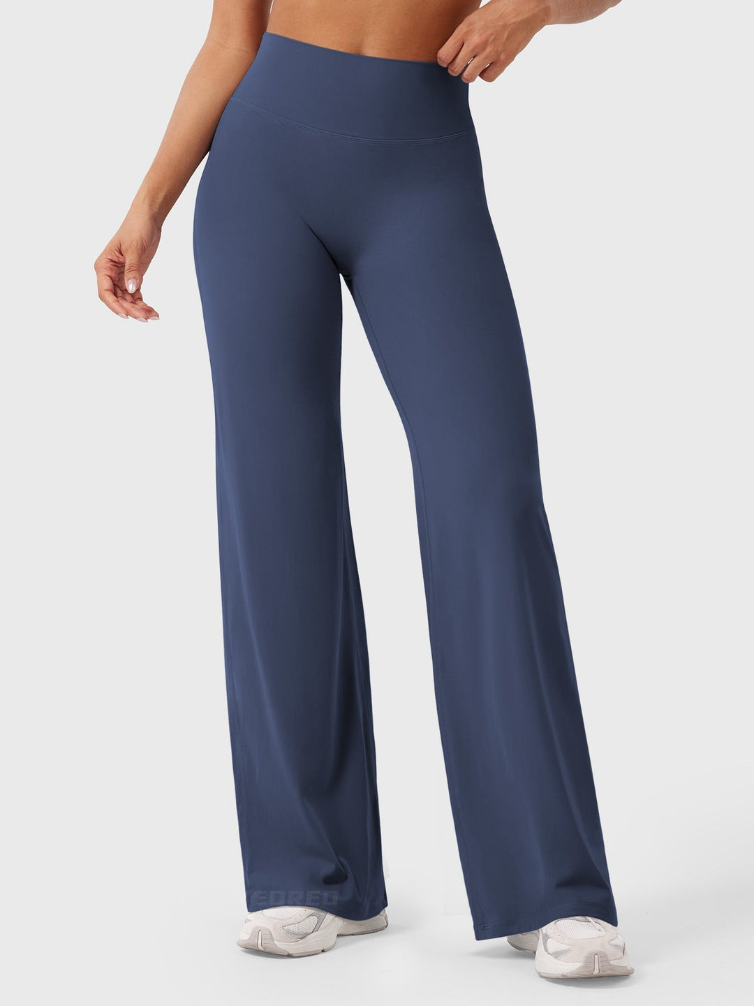 Wide Women's Summer Trousers with Flared Legs
