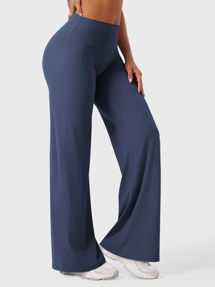 Wide Women's Summer Trousers with Flared Legs