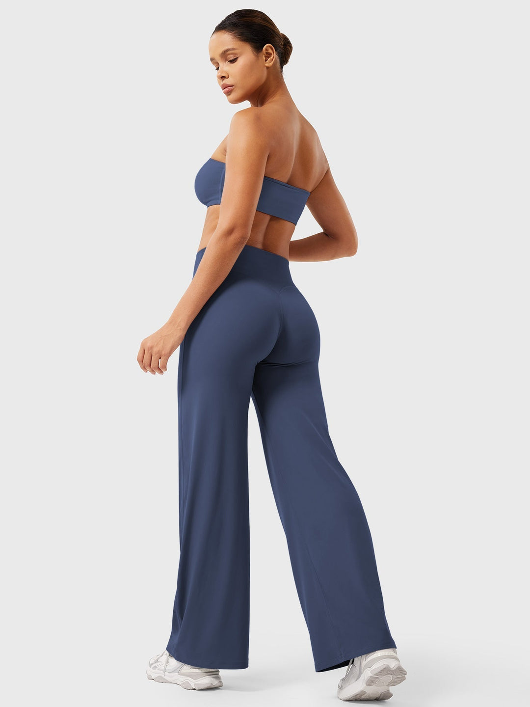 Wide Women's Summer Trousers with Flared Legs